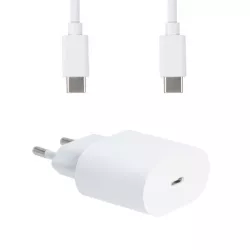 Cargador de carga Rápida + Doble Salida Tipo C