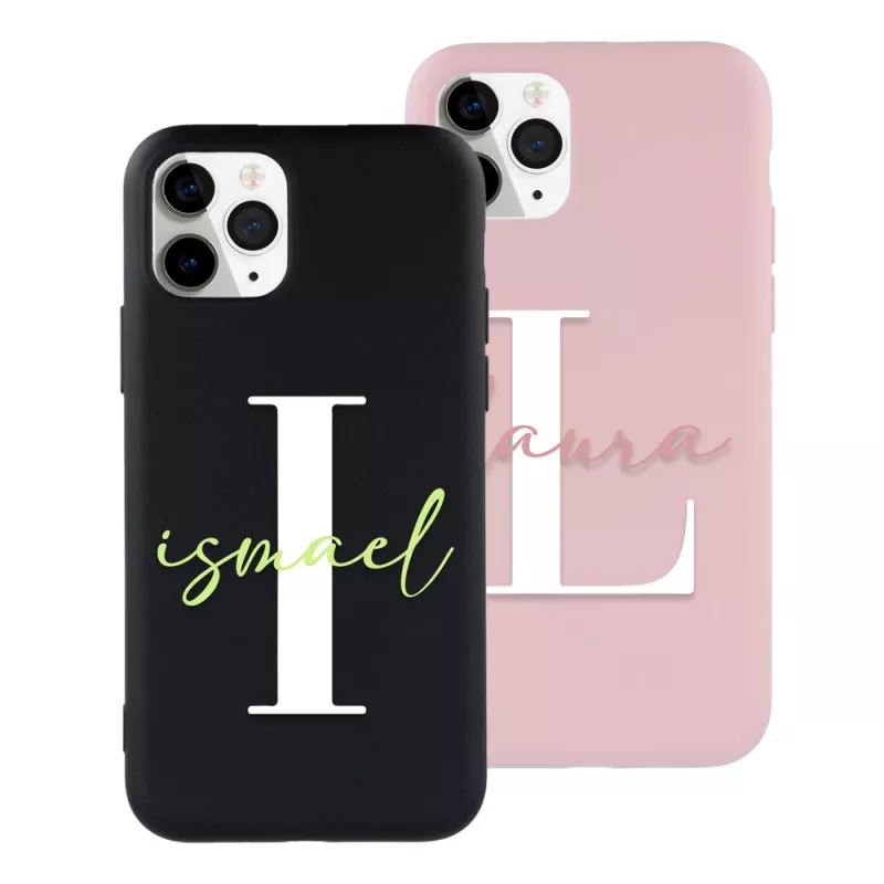 Funda Inicial Con Nombre Horizontal - más de 400 móviles disponibles